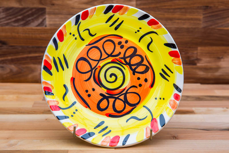 Abstract range — hand-painted pottery by Reckless Designs